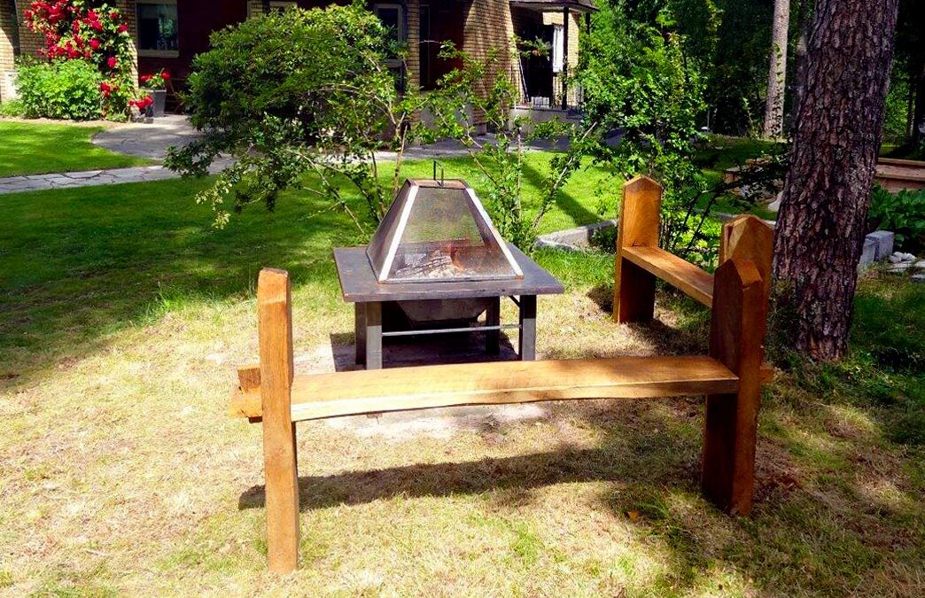 Designat grill-, värmel- och eldbord