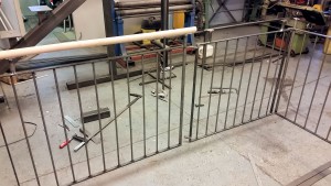Grind med trapp sektioner provas och 20 mm felar,, inte bra