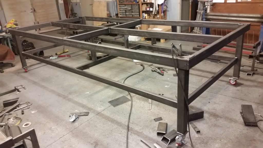 Stort Lim bord för glas limning. Värnamo Sliperi o glasmästeri