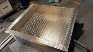 Aluminium balja till EPA-traktor